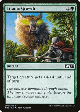 Magic the Gathering puts lore text in italics, clearly differentiating it from gameplay-related text.